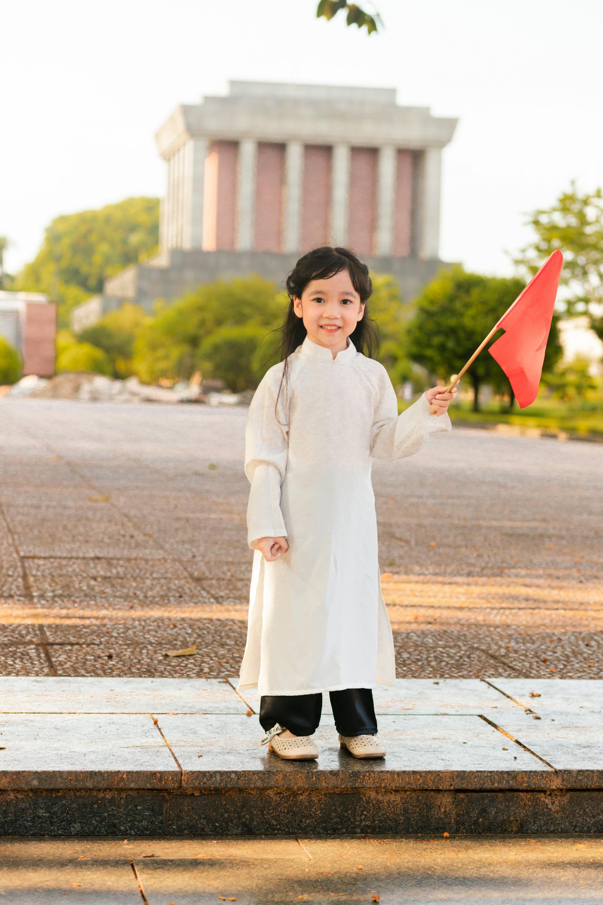 Trẻ em, em bé, kid, áo dài, trang phục truyền thống - chungtothichchupanh 7