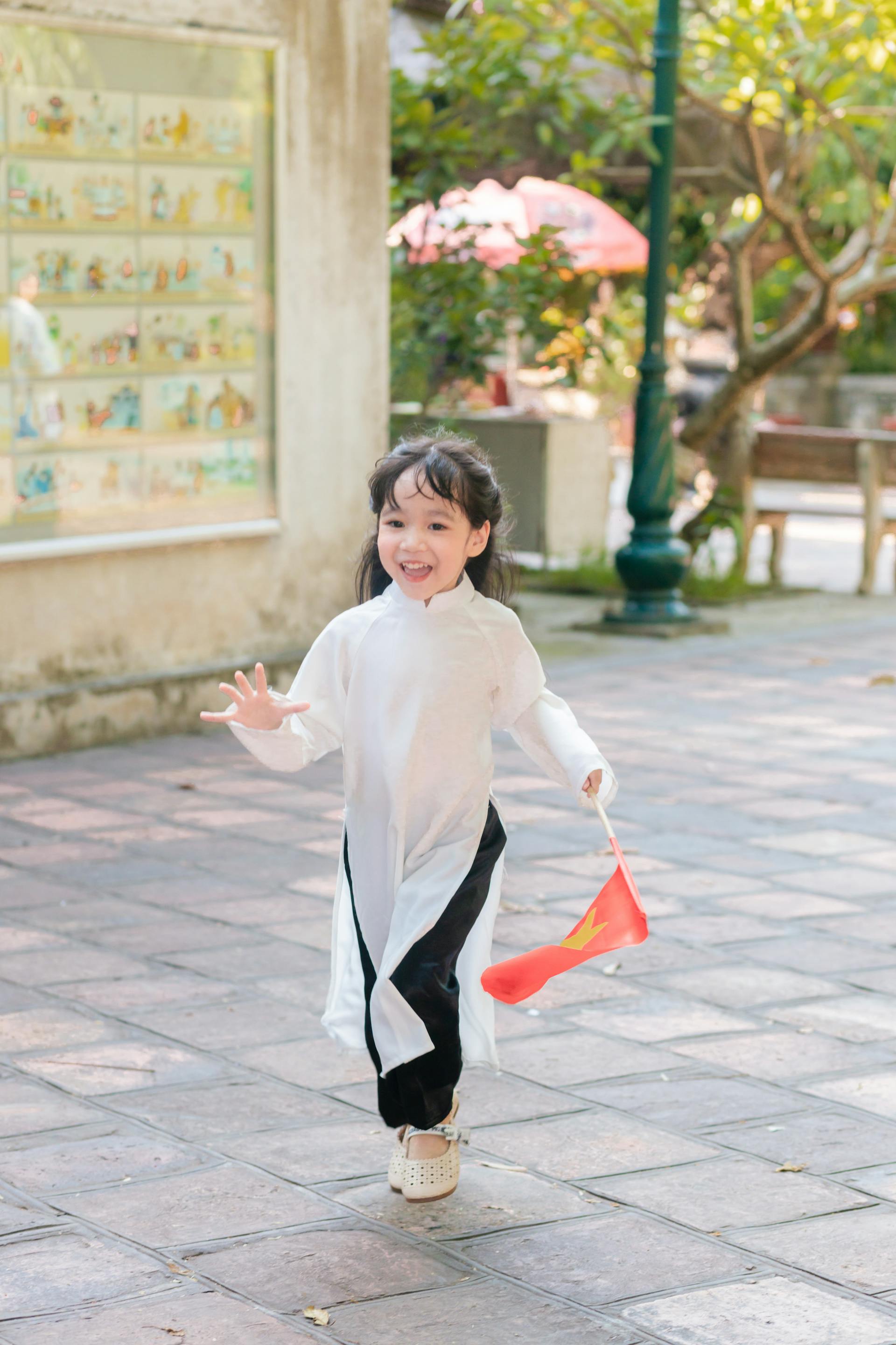 Trẻ em, em bé, kid, áo dài, trang phục truyền thống - chungtothichchupanh 4
