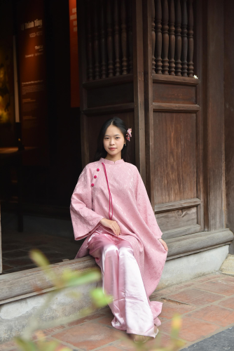 Áo dài, áo dài Việt Nam, áo dài màu hồng, con gái, girl, truyền thống, tết, xuân, spring, Việt Nam - Felix young 5