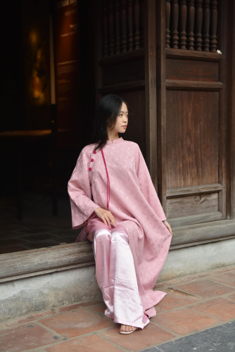 Áo dài, áo dài Việt Nam, áo dài màu hồng, con gái, girl, truyền thống, tết, xuân, spring, Việt Nam - Felix young 8