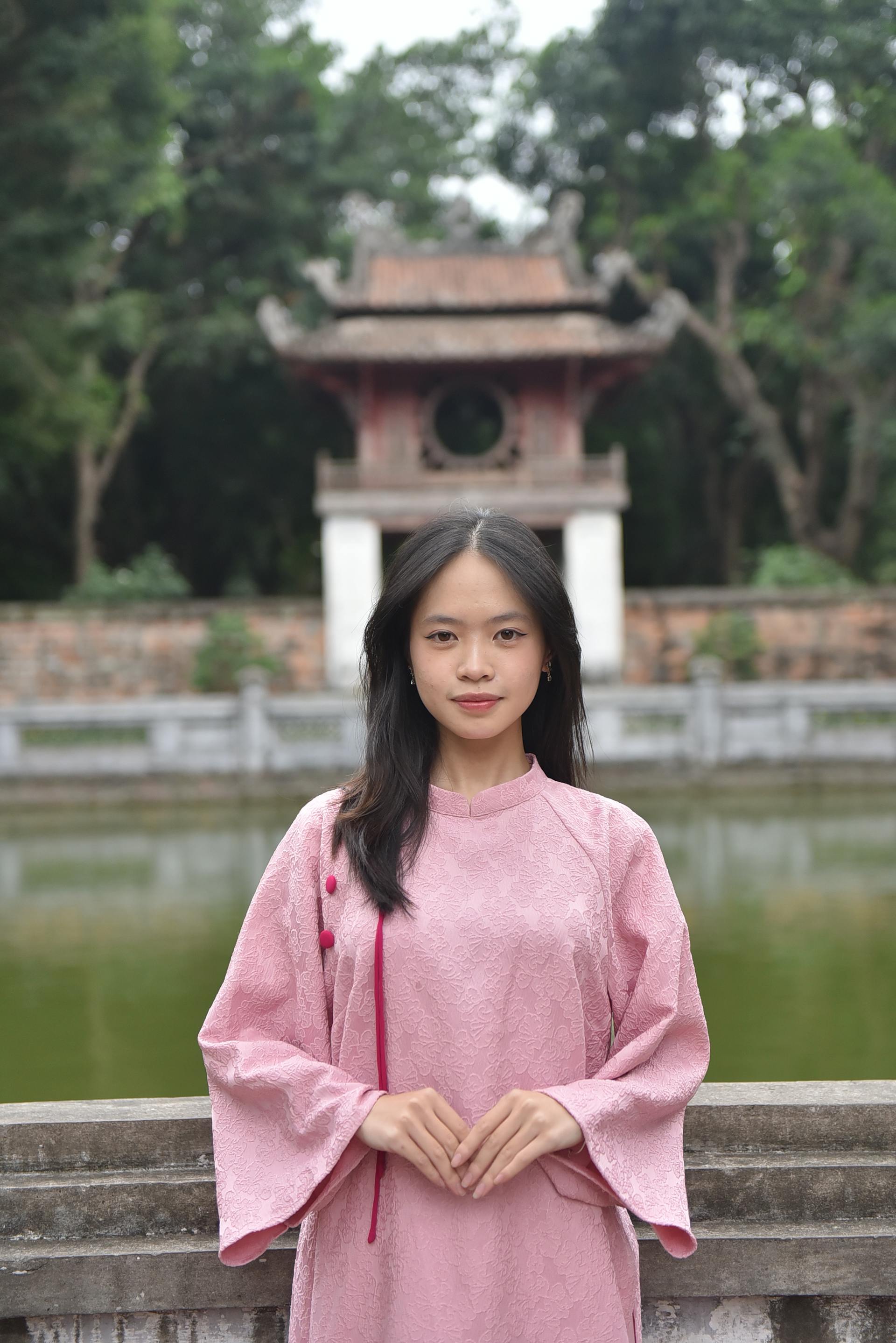 Áo dài, áo dài Việt Nam, áo dài màu hồng, con gái, girl, truyền thống, tết, xuân, spring, Việt Nam - Felix young