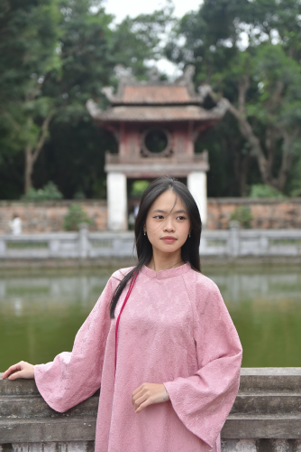 Áo dài, áo dài Việt Nam, áo dài màu hồng, con gái, girl, truyền thống, tết, xuân, spring, Việt Nam - Felix young 1