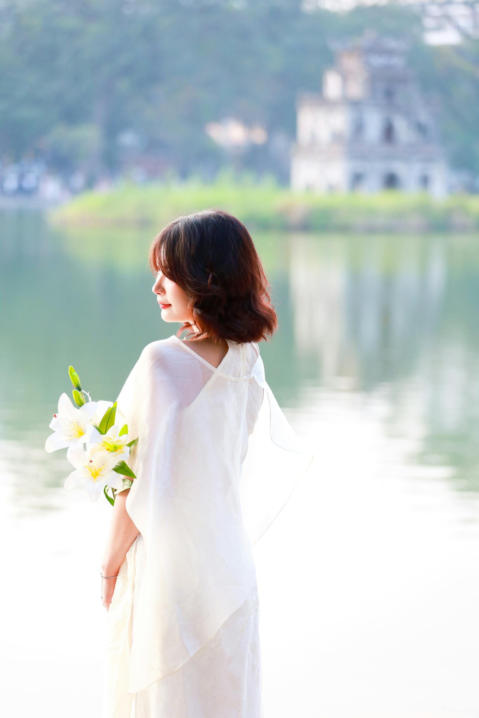 Con gái, girl, váy lụa, truyền thống, tết, xuân, spring, Việt Nam, Hà Nội, Hồ Gươm - Hồng Quang Official 10