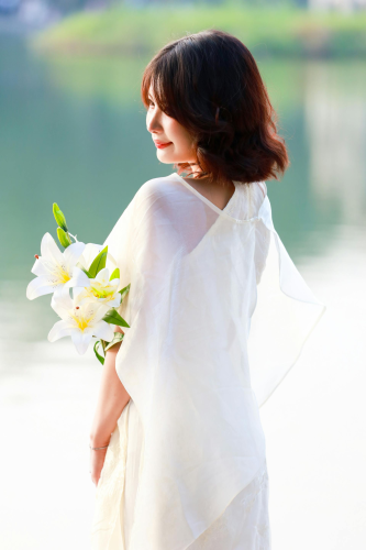 Con gái, girl, váy lụa, truyền thống, tết, xuân, spring, Việt Nam, Hà Nội, Hồ Gươm - Hồng Quang Official 11