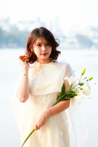 Con gái, girl, váy lụa, truyền thống, tết, xuân, spring, Việt Nam, Hà Nội, Hồ Gươm - Hồng Quang Official 6