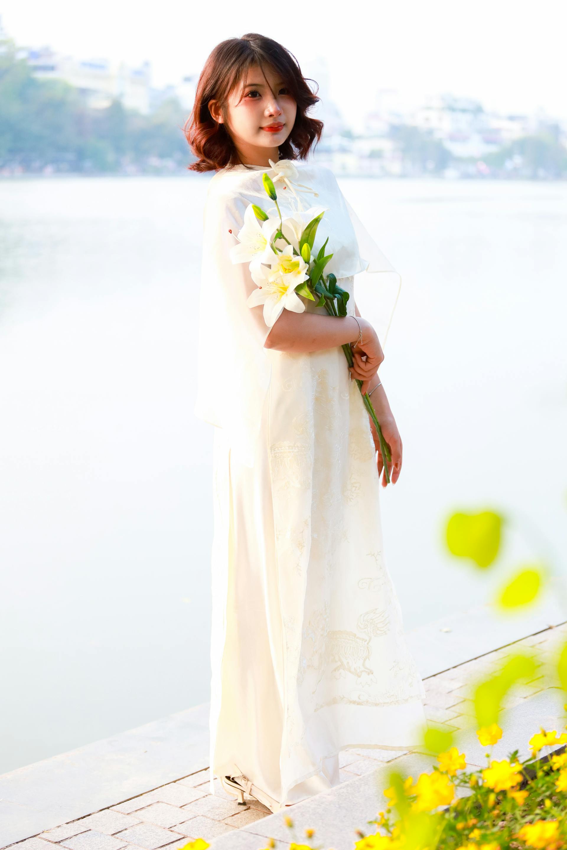 Con gái, girl, váy lụa, truyền thống, tết, xuân, spring, Việt Nam, Hà Nội, Hồ Gươm - Hồng Quang Official