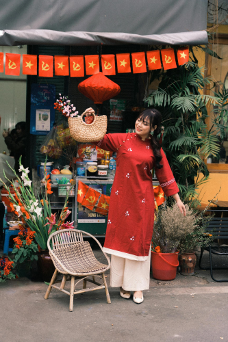 Áo dài, áo dài Việt Nam, áo dài cách tân, con gái, girl, truyền thống, tết, xuân, spring, Việt Nam - Hòa Đình Lê 1