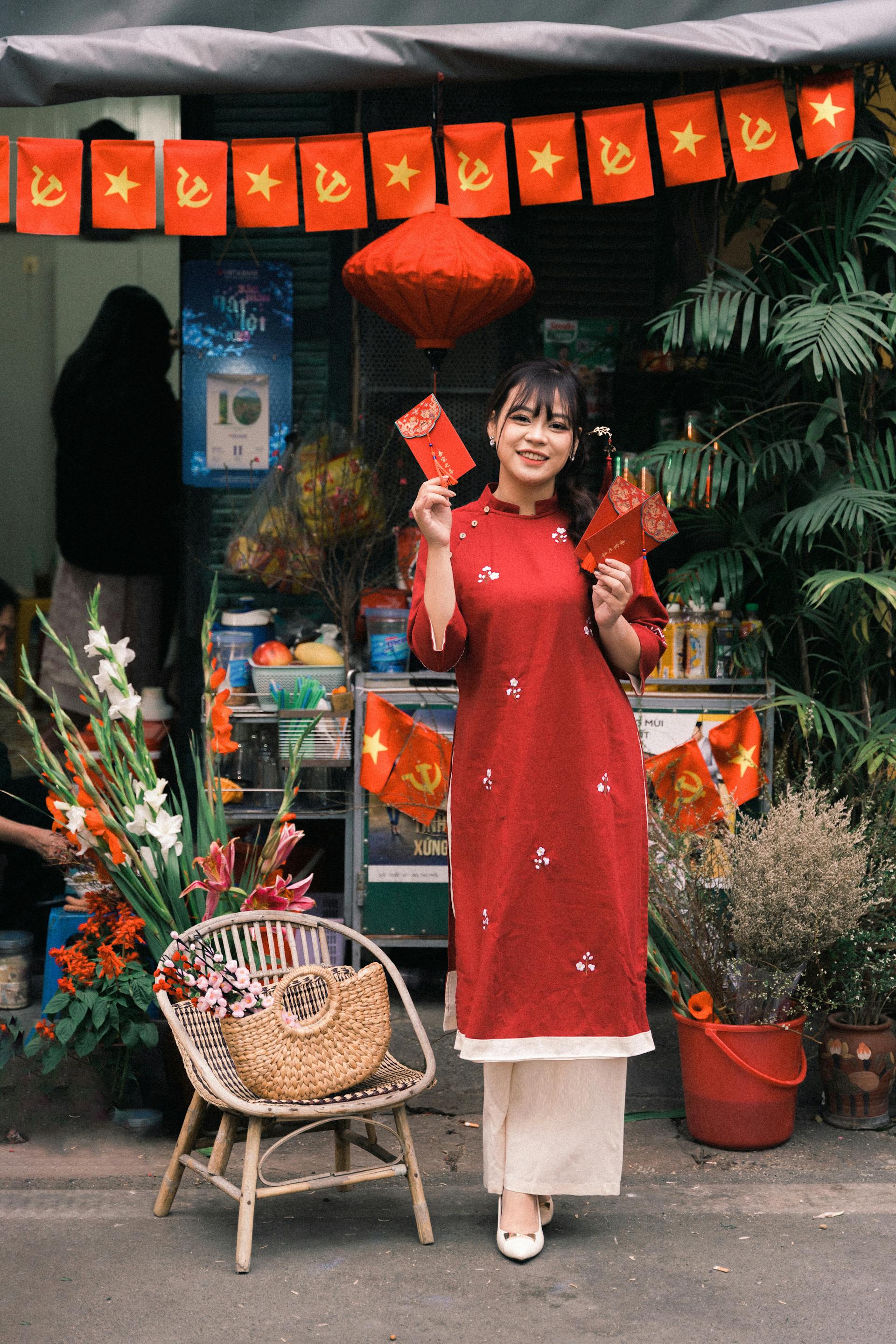 Áo dài, áo dài Việt Nam, áo dài cách tân, con gái, girl, truyền thống, tết, xuân, spring, Việt Nam - Hòa Đình Lê