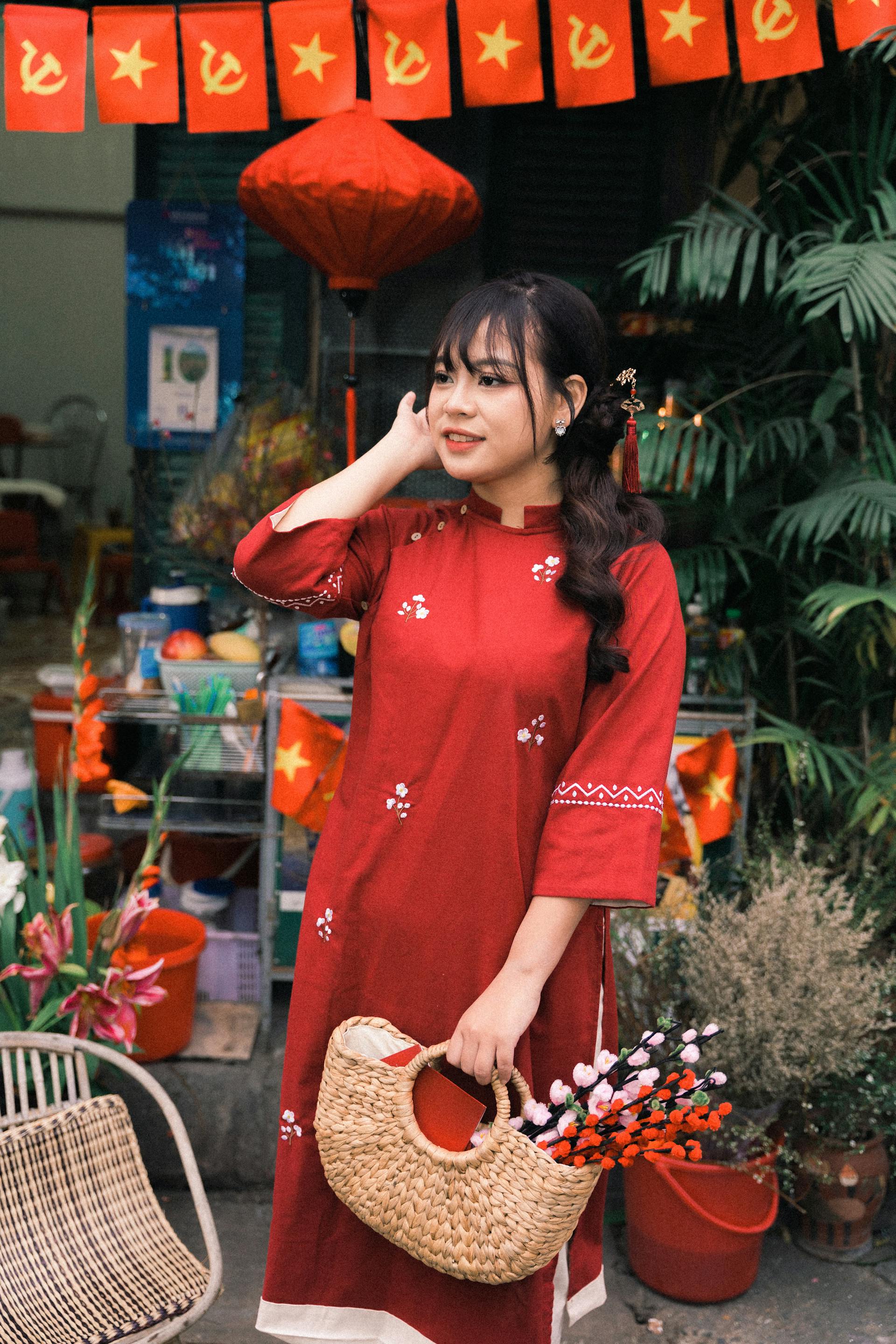 Áo dài, áo dài Việt Nam, áo dài cách tân, con gái, girl, truyền thống, tết, xuân, spring, Việt Nam - Hòa Đình Lê 3