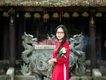 Con gái, girl, áo dài, áo dài truyền thống, Việt Nam -  HUYỀN TRANG HÀ 4