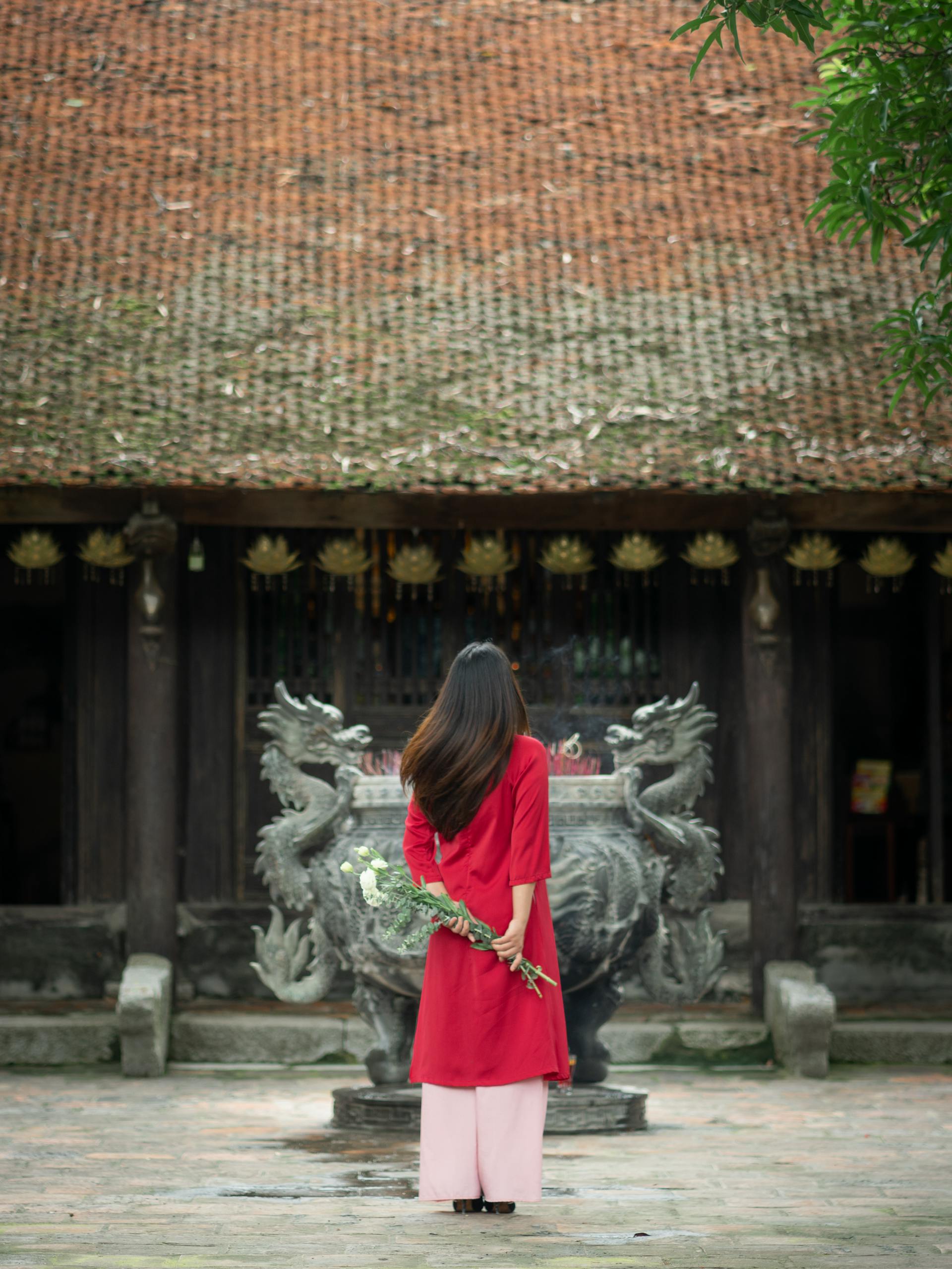 Con gái, girl, áo dài, áo dài truyền thống, Việt Nam -  HUYỀN TRANG HÀ 2