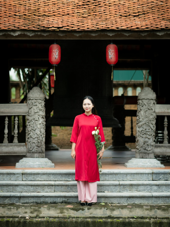 Con gái, girl, áo dài, áo dài truyền thống, Việt Nam -  HUYỀN TRANG HÀ 3