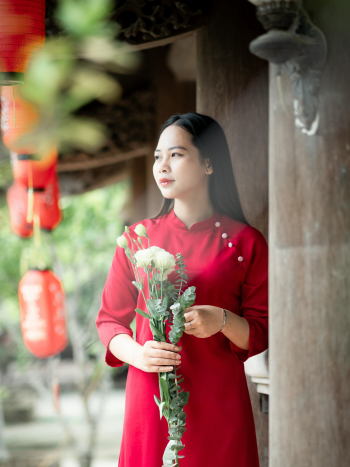 Con gái, girl, áo dài, áo dài truyền thống, Việt Nam -  HUYỀN TRANG HÀ 29