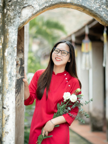 Con gái, girl, áo dài, áo dài truyền thống, Việt Nam -  HUYỀN TRANG HÀ 19