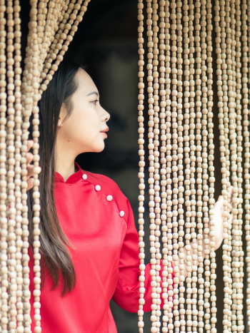 Con gái, girl, áo dài, áo dài truyền thống, Việt Nam -  HUYỀN TRANG HÀ 16