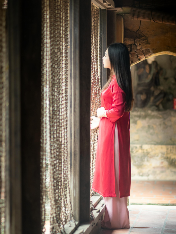 Con gái, girl, áo dài, áo dài truyền thống, Việt Nam -  HUYỀN TRANG HÀ 15