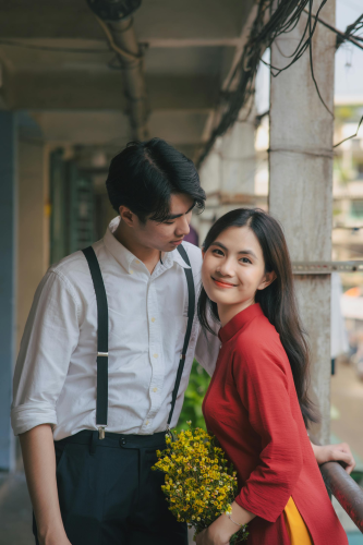 Cặp đôi, áo dài, Tết -  Huy Nguyen 4