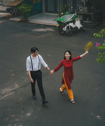 Cặp đôi, áo dài, Tết -  Huy Nguyen 2