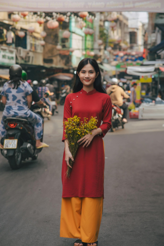 Con gái, áo dài, Tết -  Huy Nguyen 1