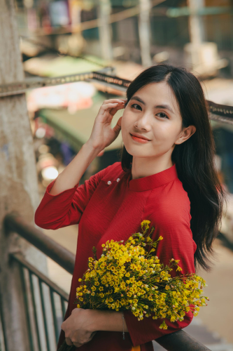 Con gái, áo dài, Tết -  Huy Nguyen 8