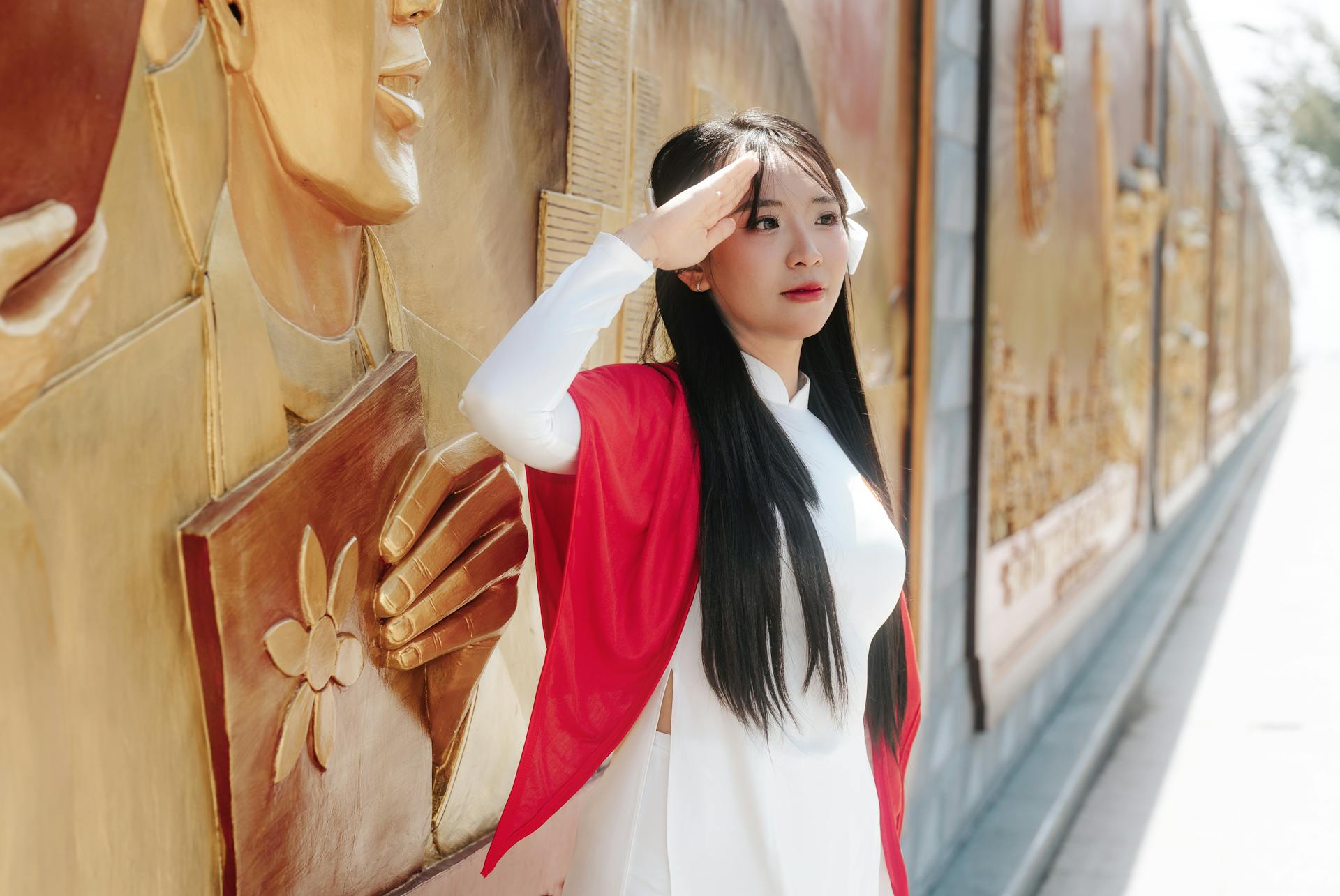 Áo dài, áo dài Việt Nam, áo dài màu trắng, con gái, girl, truyền thống, Việt Nam - Khánh LP 3