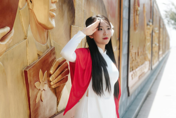 Áo dài, áo dài Việt Nam, áo dài màu trắng, con gái, girl, truyền thống, Việt Nam - Khánh LP 3