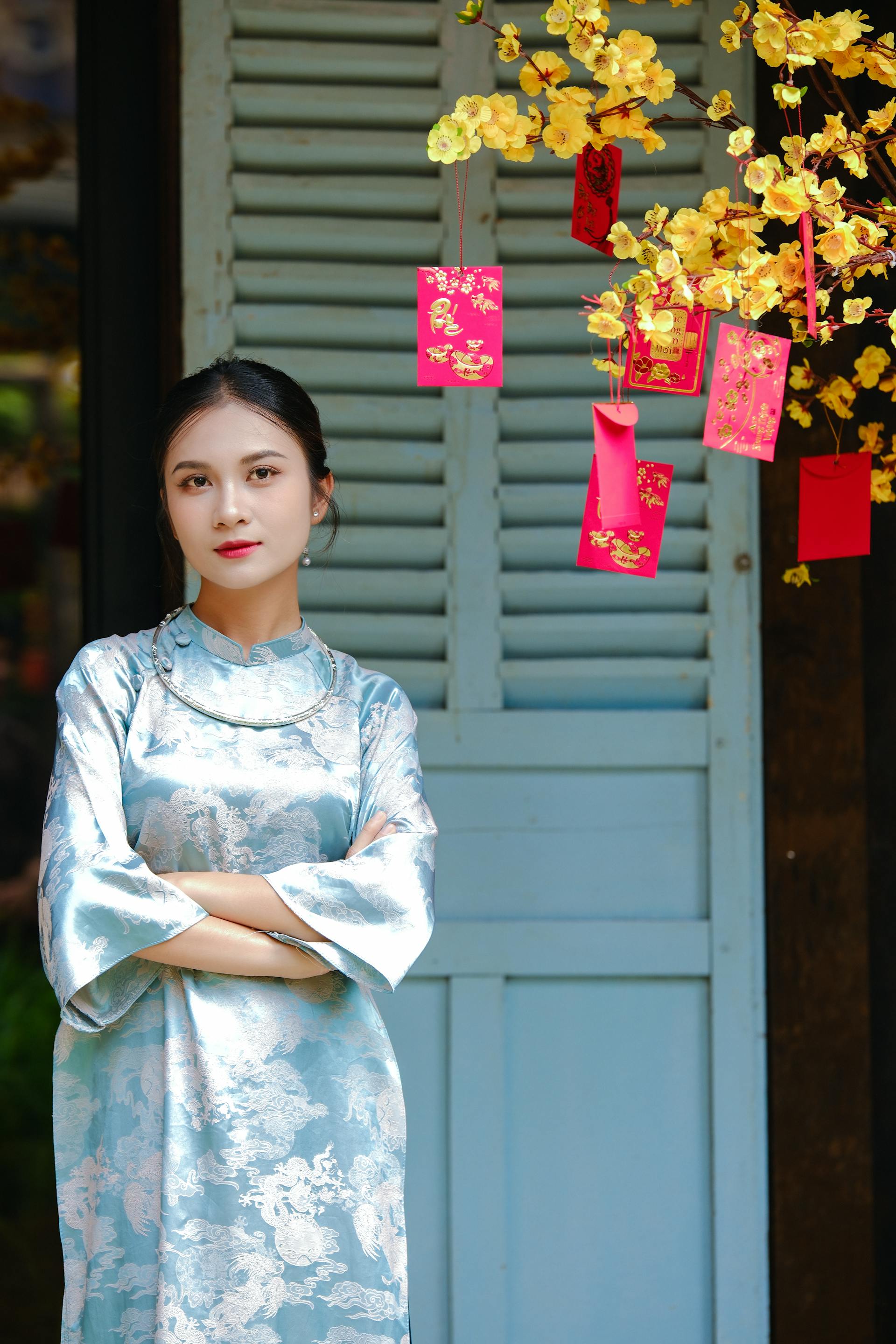 Áo dài, áo dài Việt Nam, áo dài màu xanh dương, con gái, girl, truyền thống, Việt Nam - Khánh LP 5