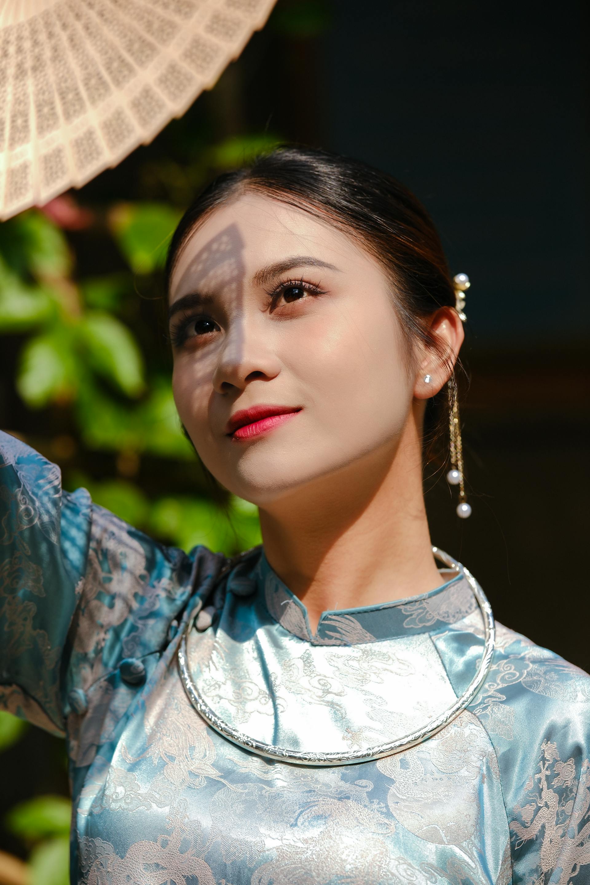 Áo dài, áo dài Việt Nam, áo dài màu xanh dương, con gái, girl, truyền thống, Việt Nam - Khánh LP 3
