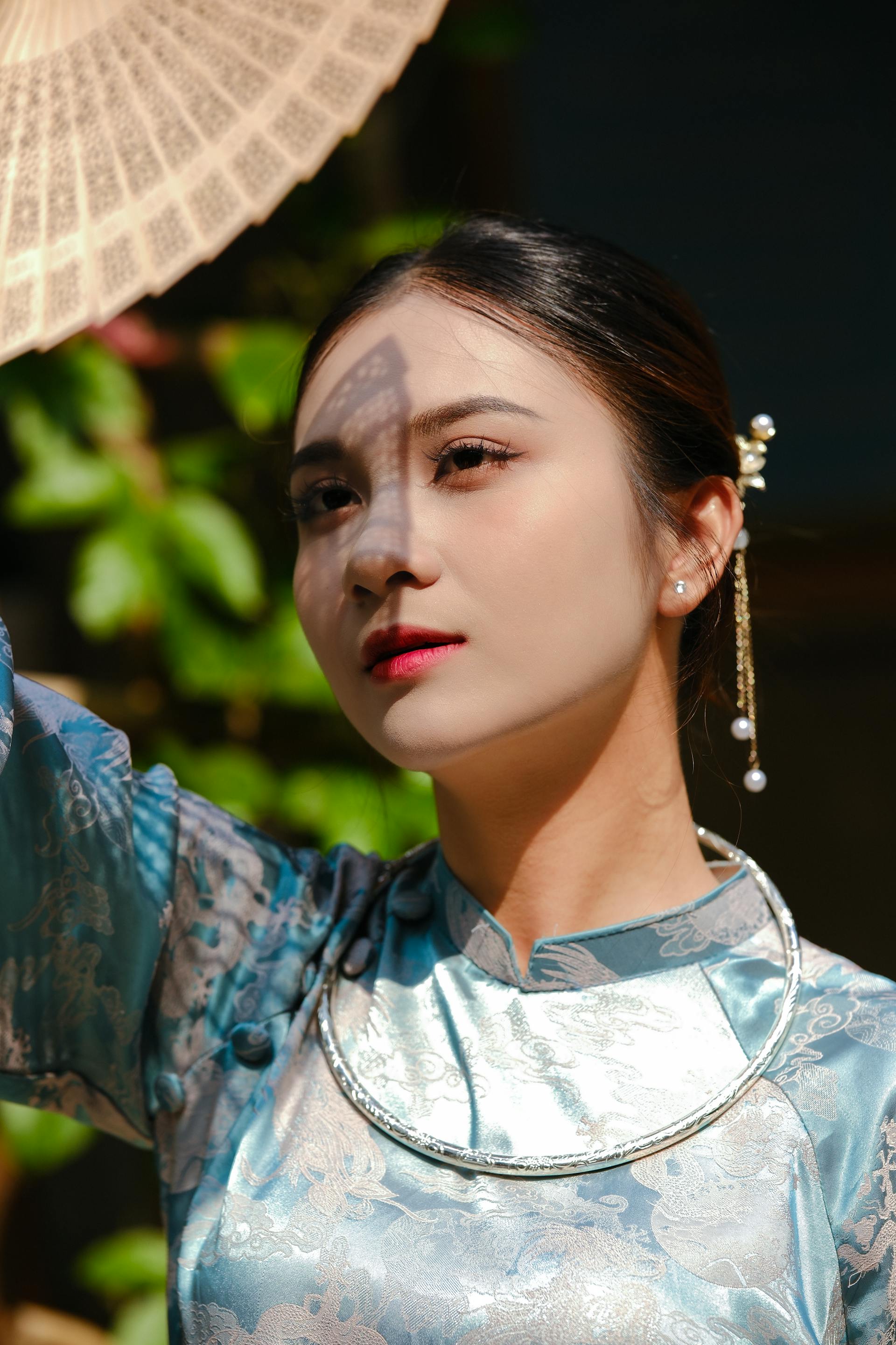 Áo dài, áo dài Việt Nam, áo dài màu xanh dương, con gái, girl, truyền thống, Việt Nam - Khánh LP 1