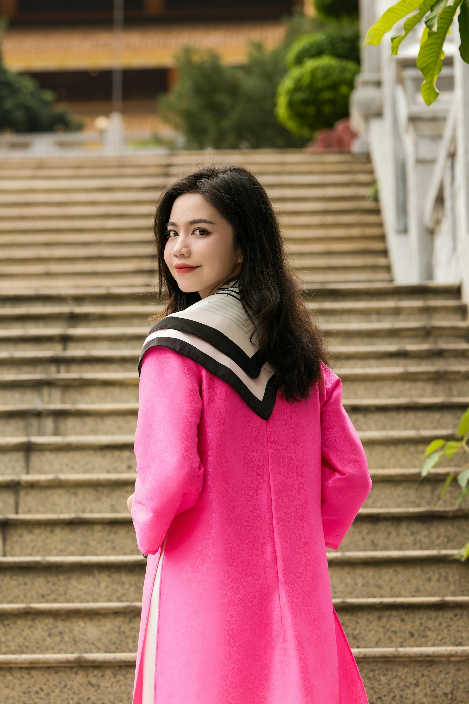 Áo dài, áo dài Việt Nam, áo dài màu hồng, con gái, girl, truyền thống, Việt Nam - Khánh LP 4