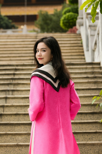 Áo dài, áo dài Việt Nam, áo dài màu hồng, con gái, girl, truyền thống, Việt Nam - Khánh LP 4