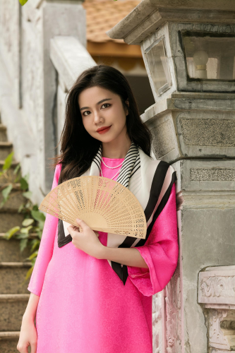 Áo dài, áo dài Việt Nam, áo dài màu hồng, con gái, girl, truyền thống, Việt Nam - Khánh LP 5