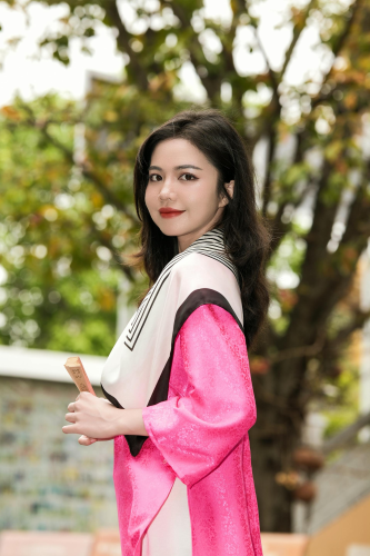 Áo dài, áo dài Việt Nam, áo dài màu hồng, con gái, girl, truyền thống, Việt Nam - Khánh LP