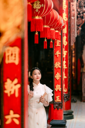 Áo dài, áo dài Việt Nam, áo dài màu trắng, con gái, girl, truyền thống, tết, xuân, spring, Việt Nam - MINH VO