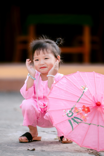 Áo bà ba, trẻ em, kids, kid, girl, truyền thống, tết, xuân, spring, Việt Nam - MINH VO 9