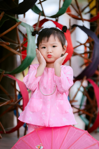 Áo bà ba, trẻ em, kids, kid, girl, truyền thống, tết, xuân, spring, Việt Nam - MINH VO 5