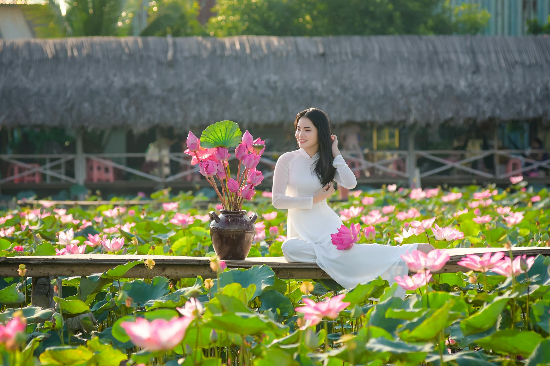Áo dài, áo dài Việt Nam, áo dài màu trắng, con gái, girl, truyền thống, Việt Nam - Võ Văn Tiến 8