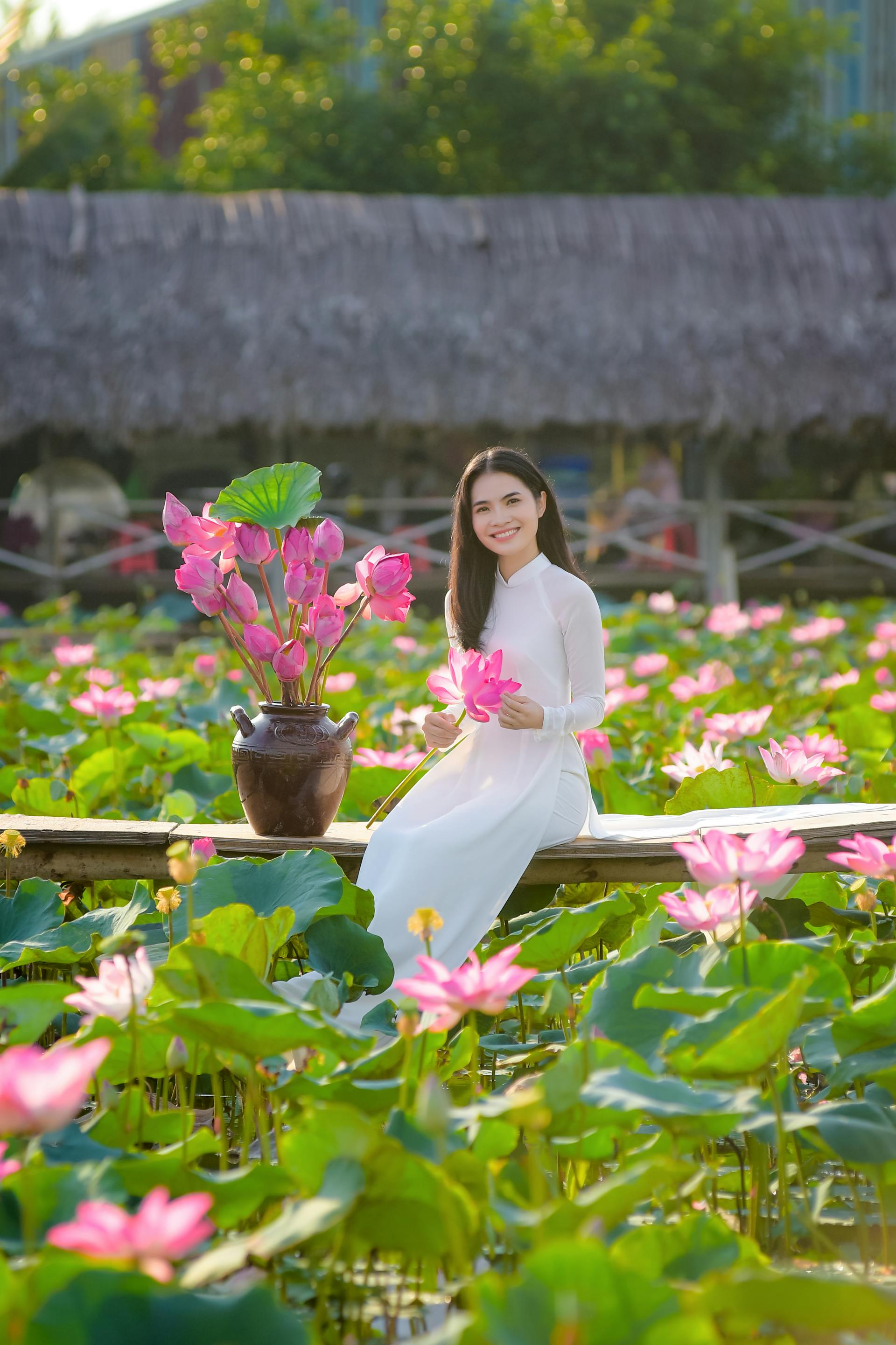 Áo dài, áo dài Việt Nam, áo dài màu trắng, con gái, girl, truyền thống, Việt Nam - Võ Văn Tiến 3