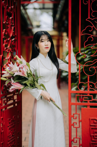 Áo dài, áo dài Việt Nam, áo dài màu trắng, con gái, girl, truyền thống, Việt Nam - Thanh Nhan 2