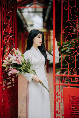 Áo dài, áo dài Việt Nam, áo dài màu trắng, con gái, girl, truyền thống, Việt Nam - Thanh Nhan