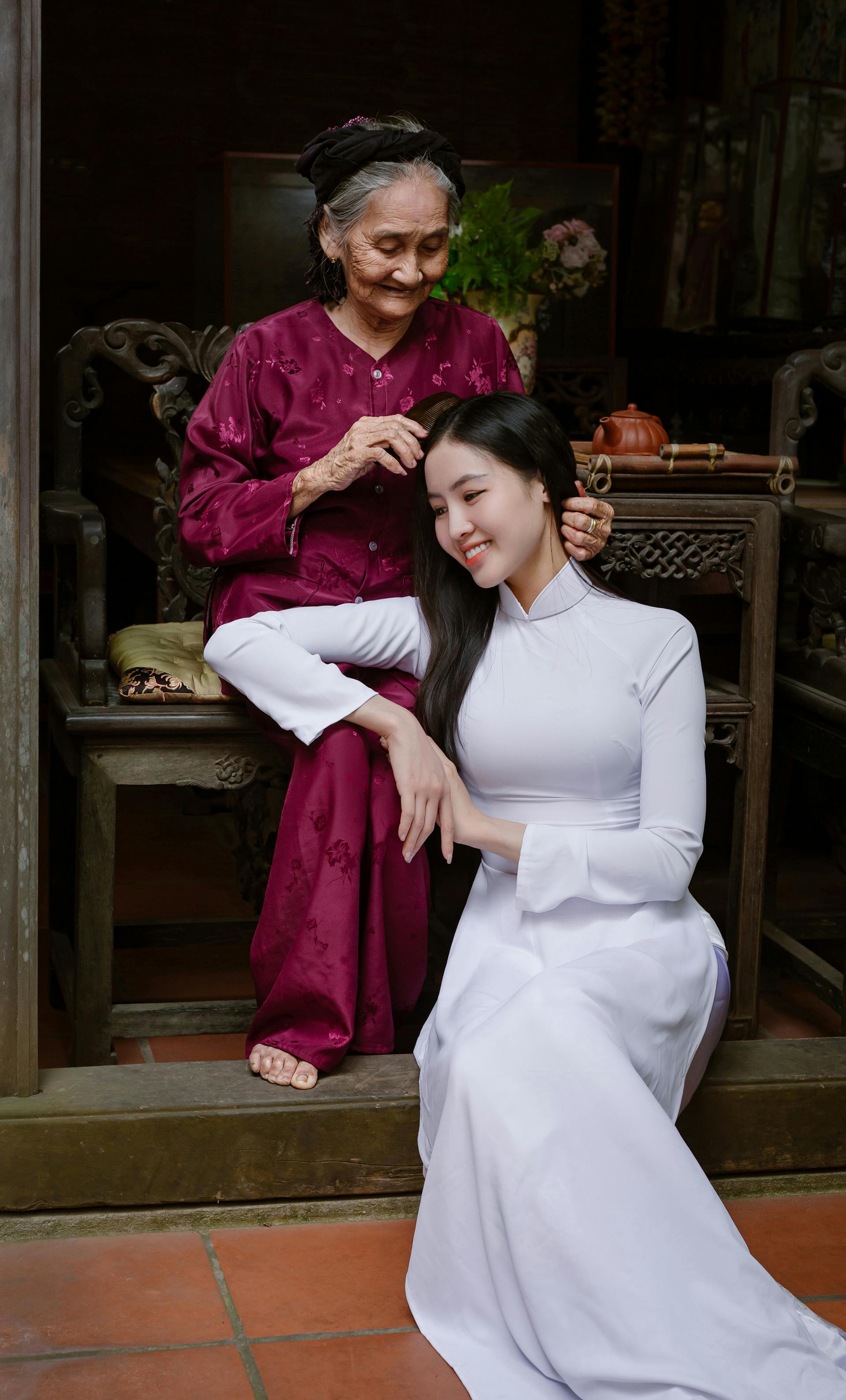Áo dài, áo dài Việt Nam, áo dài màu trắng, con gái, girl, truyền thống, Việt Nam - Võ Văn Tiến 13