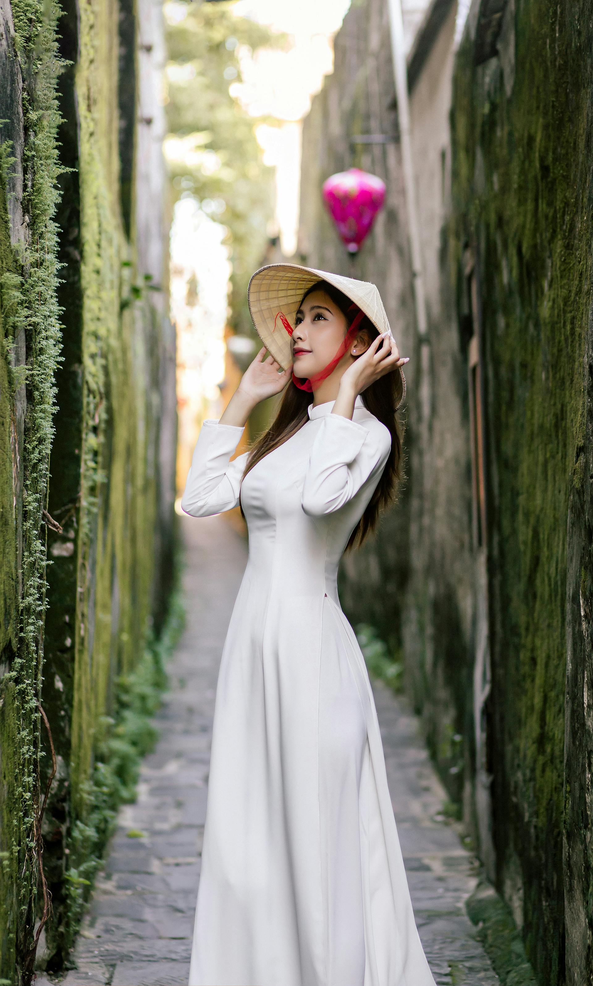 Áo dài, áo dài Việt Nam, áo dài màu trắng, con gái, girl, truyền thống, Việt Nam - Võ Văn Tiến 9