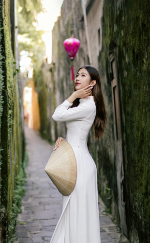 Áo dài, áo dài Việt Nam, áo dài màu trắng, con gái, girl, truyền thống, Việt Nam - Võ Văn Tiến 10