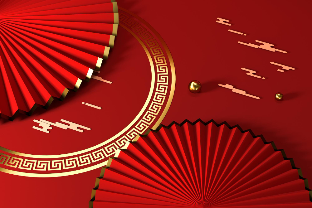 Quạt giấy, trang trí,  tết -  vinkf