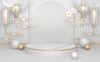 Nền trắng,gold, bục sản phẩm, tết, truyền thống - navamin 4