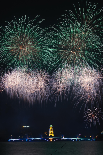 Pháo hoa, phát sáng, chúc mừng năm mới, không khí năm mới, fireworks, bright, Happy New Year, New Year atmosphere - VietFotos 3