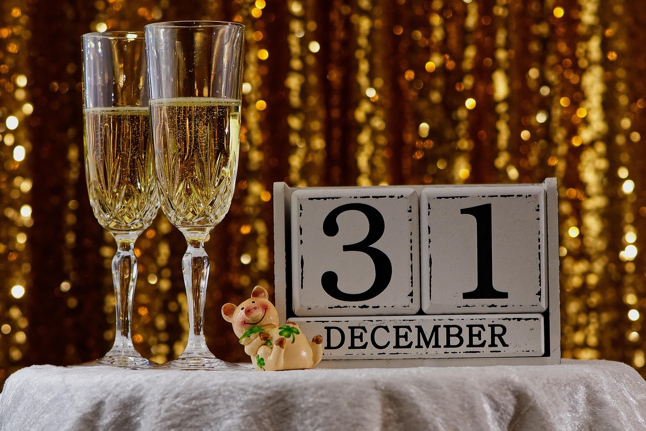 Rượu, lịch, chúc mừng năm mới, tiệc rượu, vui mừng , Wine, calendar, Happy New Year, wine party, celebration- Alexas_Fotos