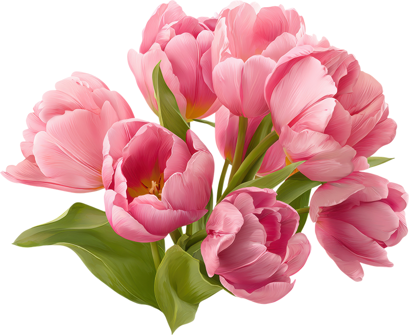 Bó hoa, hoa tulip