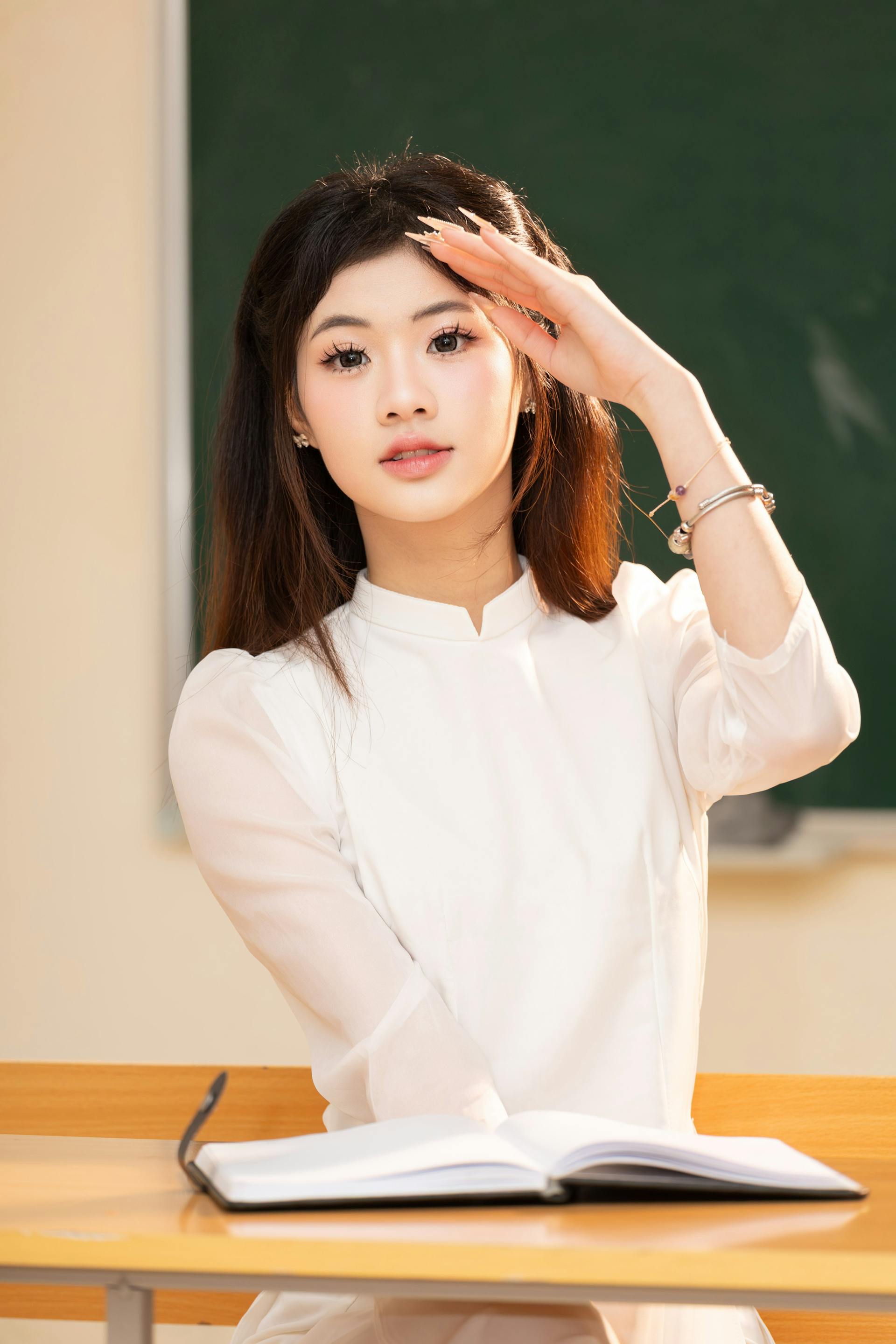 Áo dài, học sinh - Hồng Quang Official