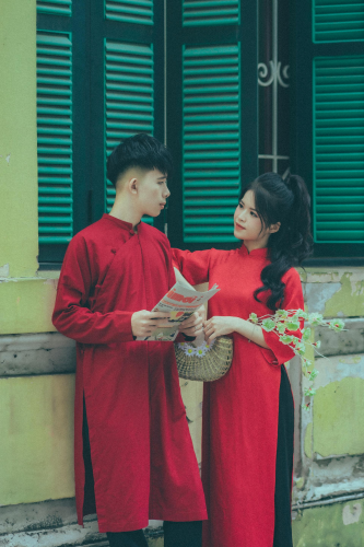 Cặp đôi, áo dài, Tết - Toàn Văn 30